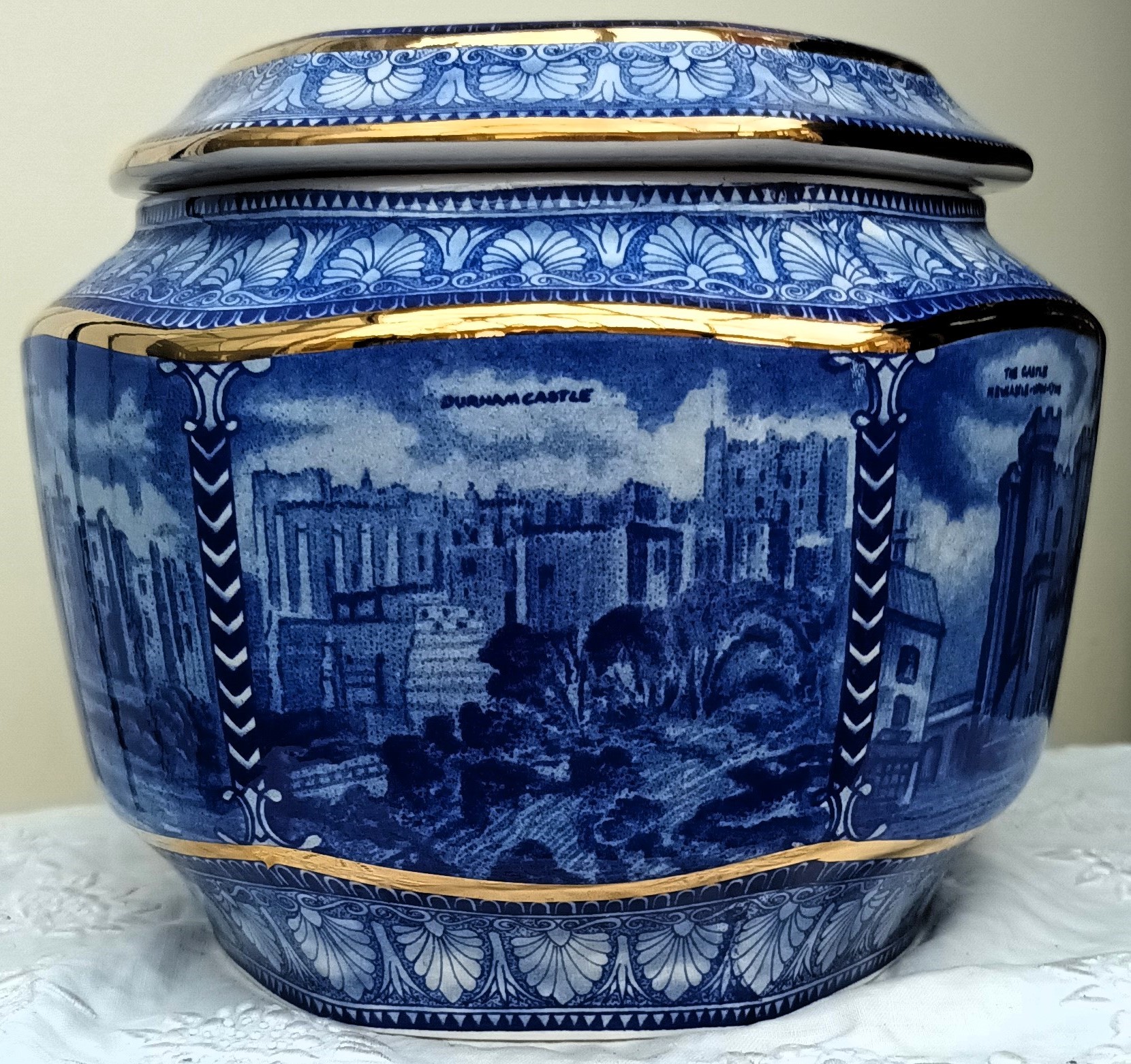 Wade / Ringtons Blue & White Millenium 2000 Tea Caddy - Image 4